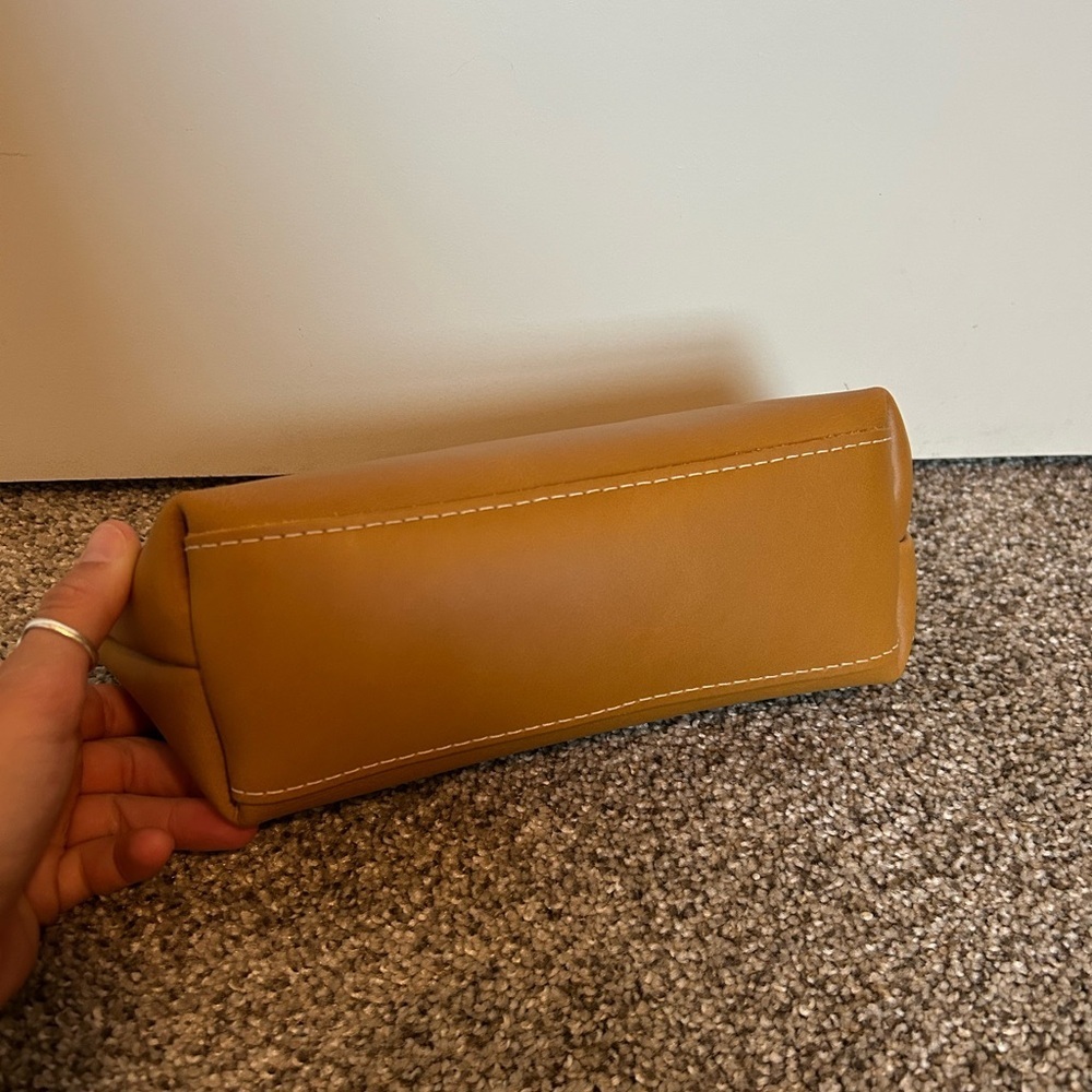Portland leather goods total eclipse cosmetic bag in almond - Picture 4 of 4